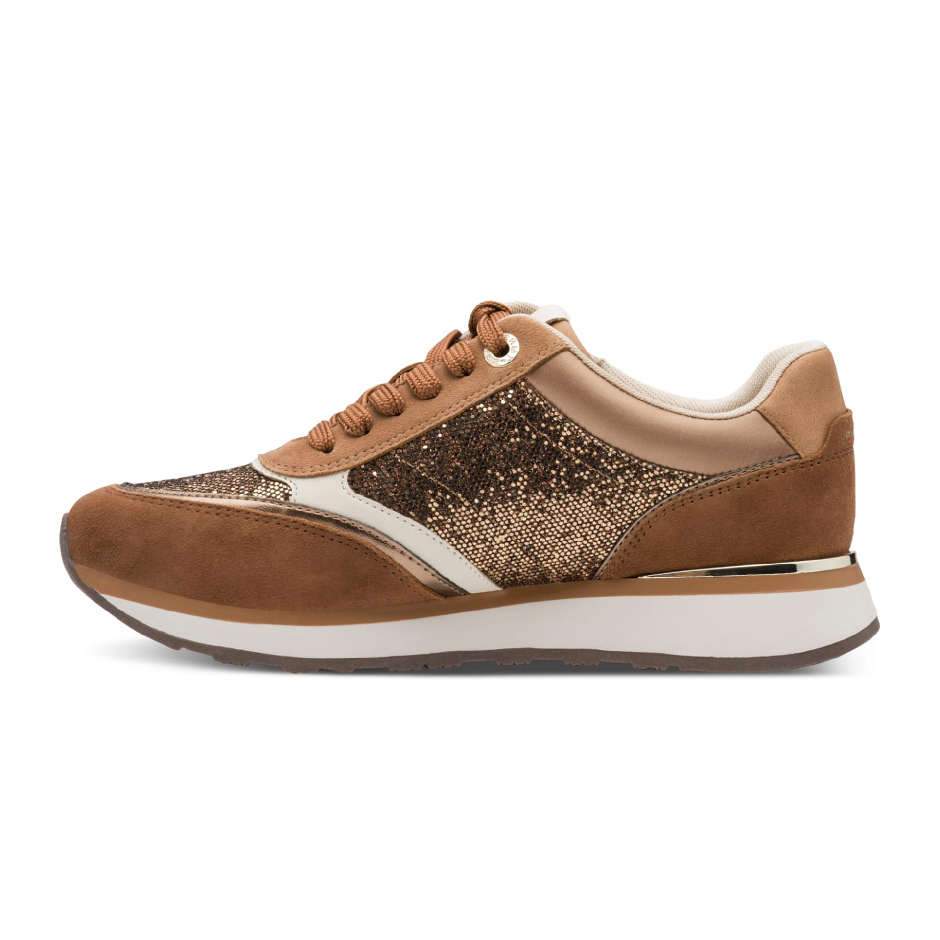 Tamaris Taja Sneakers 1-23726-43 in Cognac Comb