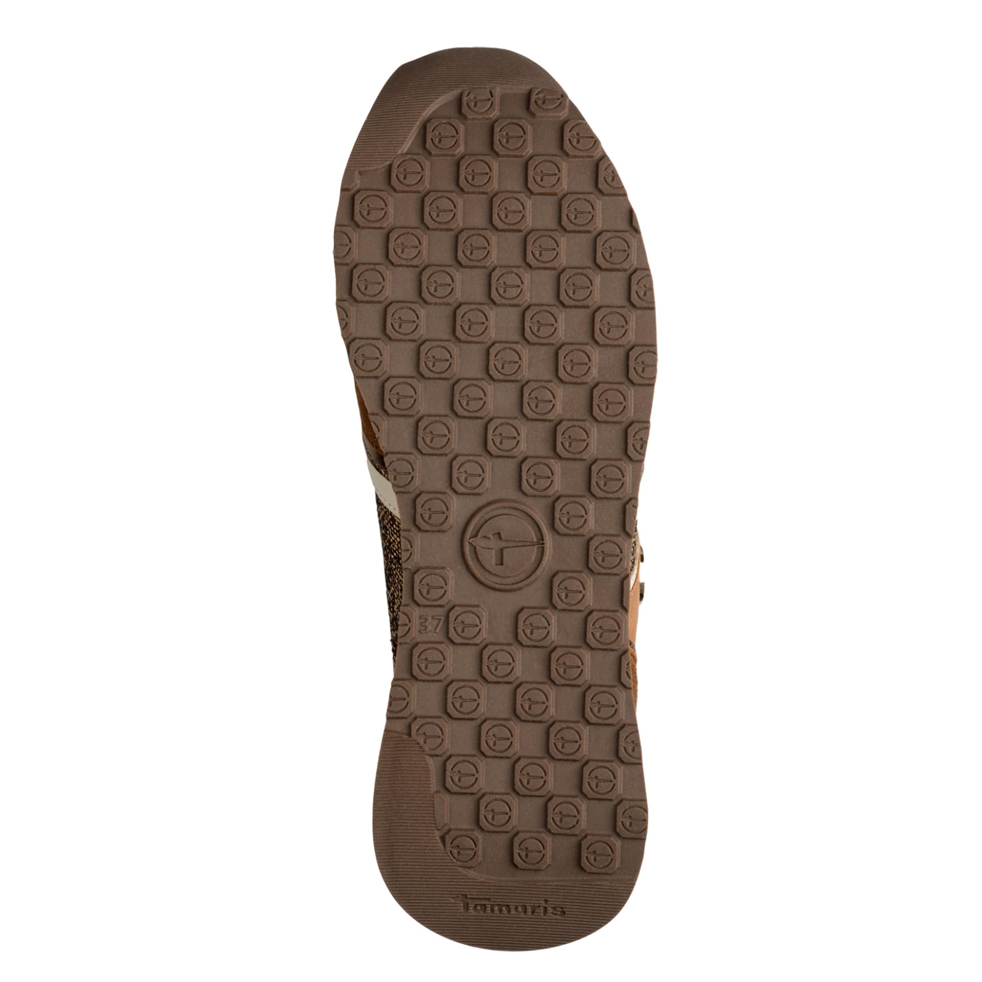 Tamaris Taja Sneakers 1-23726-43 in Cognac Comb