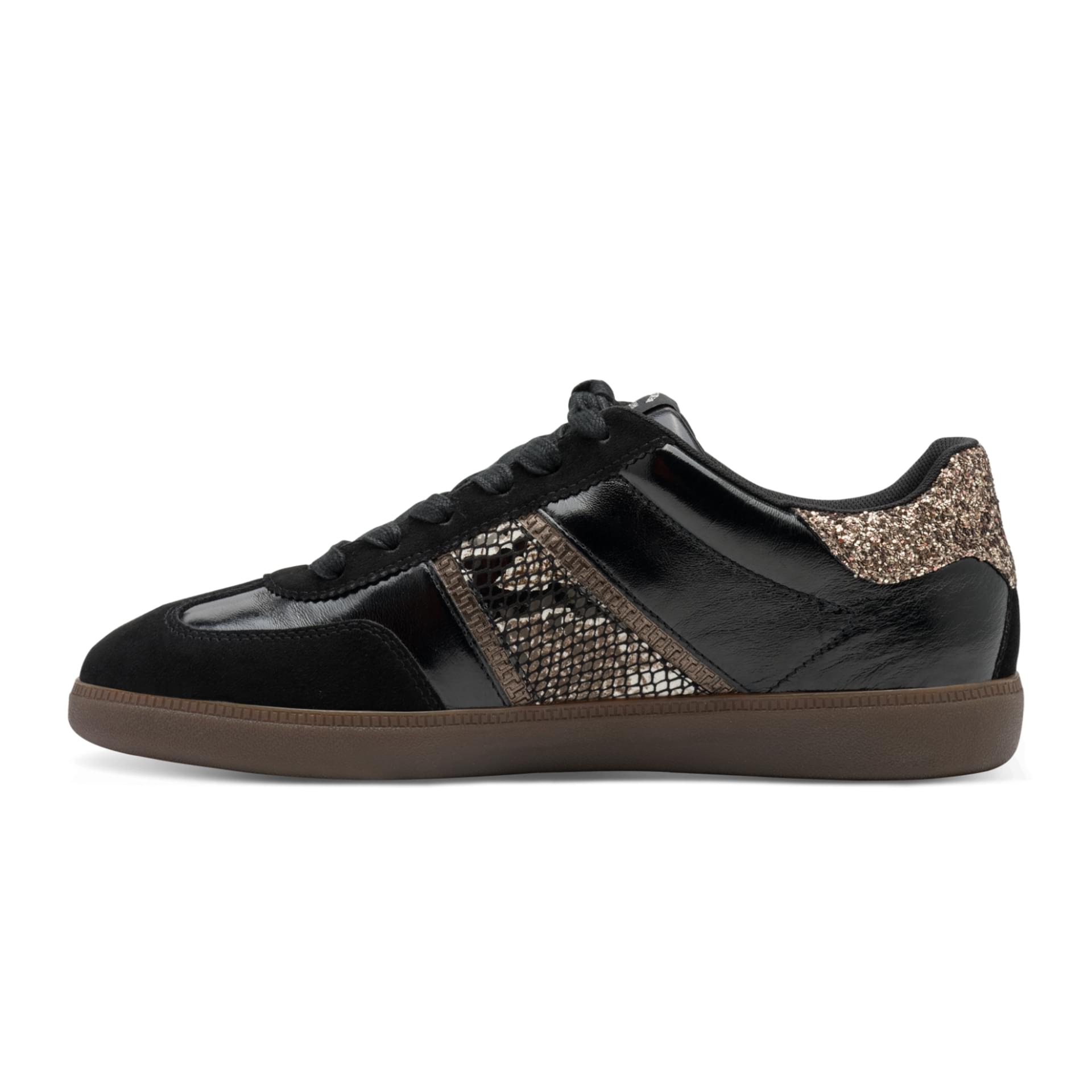 Tamaris Tati Sneakers 1-23624-43 in Black/Snake