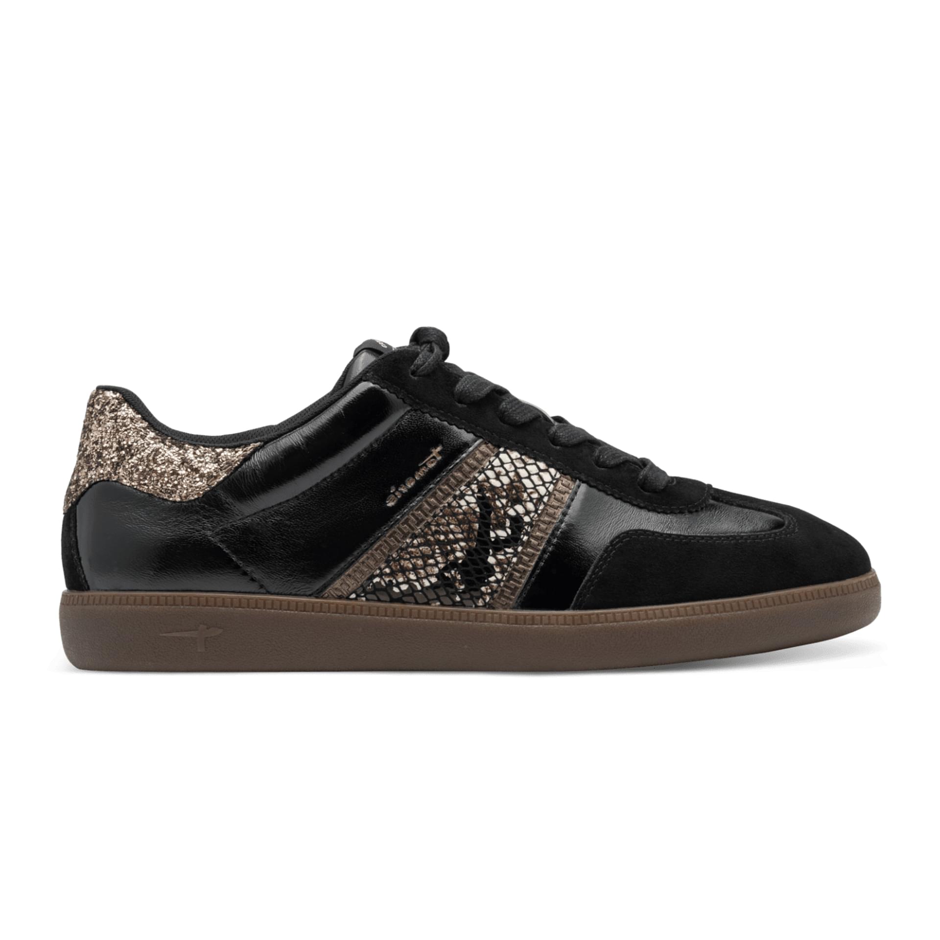 Tamaris Tati Sneakers 1-23624-43 in Black/Snake