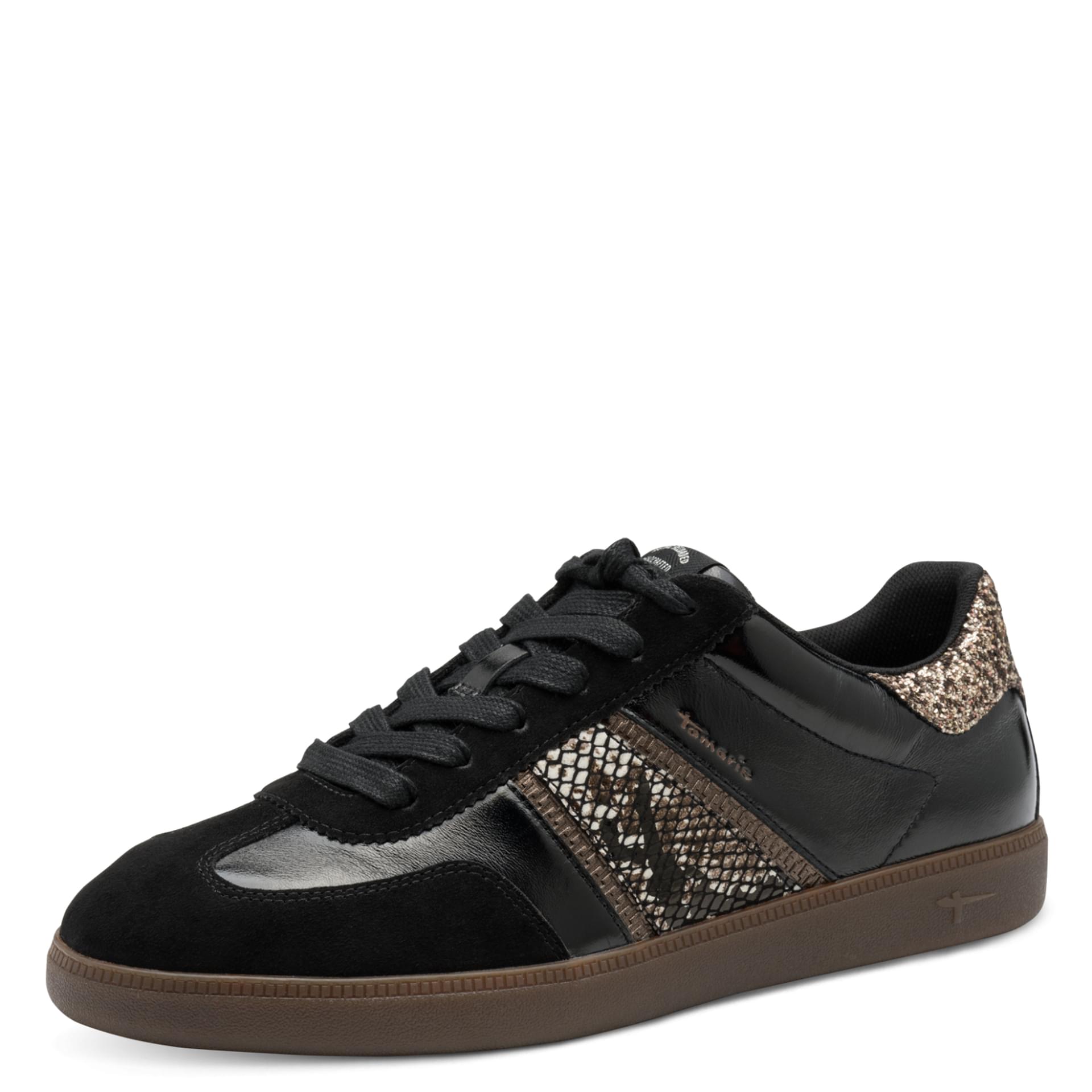 Tamaris Tati Sneakers 1-23624-43 in Black/Snake