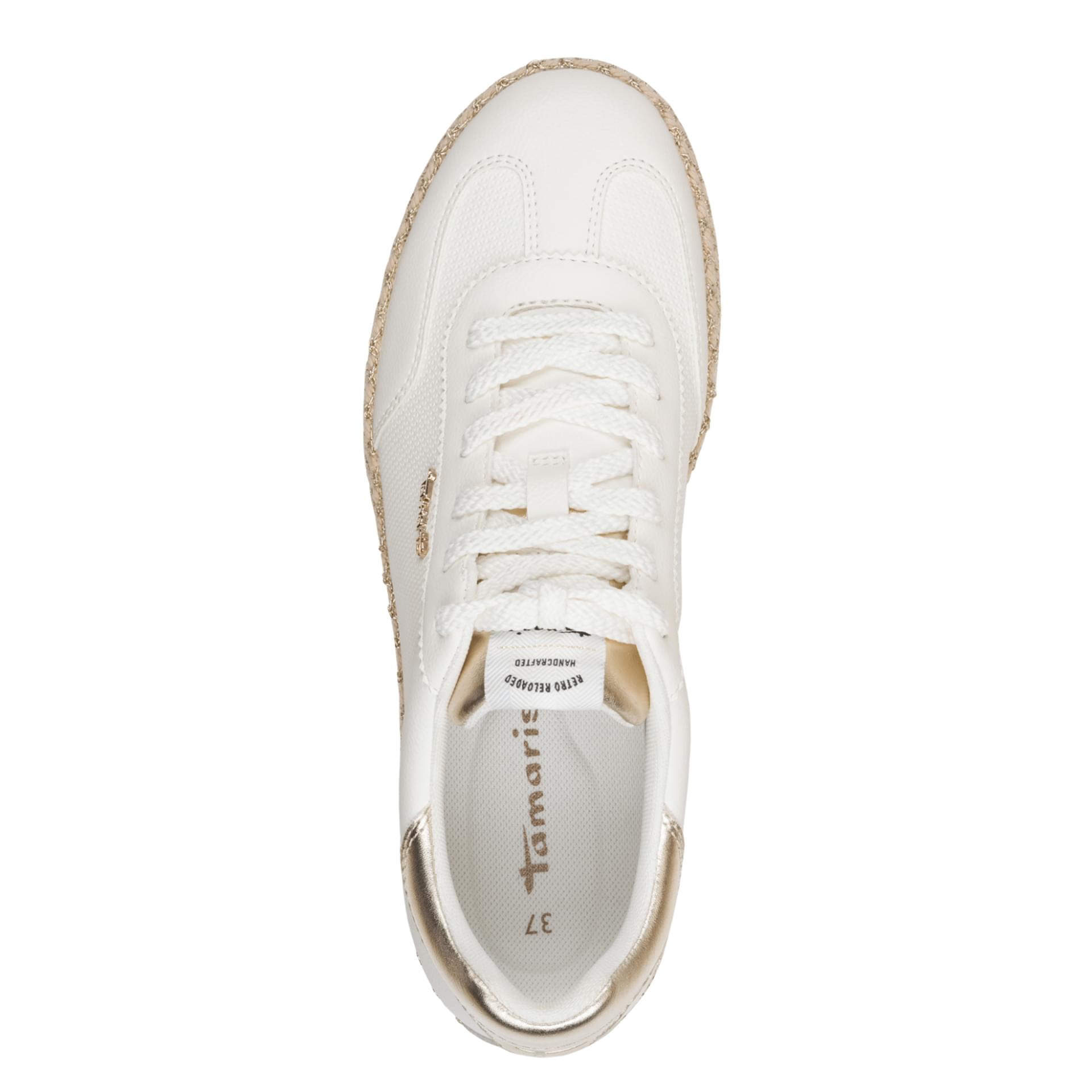 Tamaris Tatife Sneakers 1-23641-46 in White/Gold