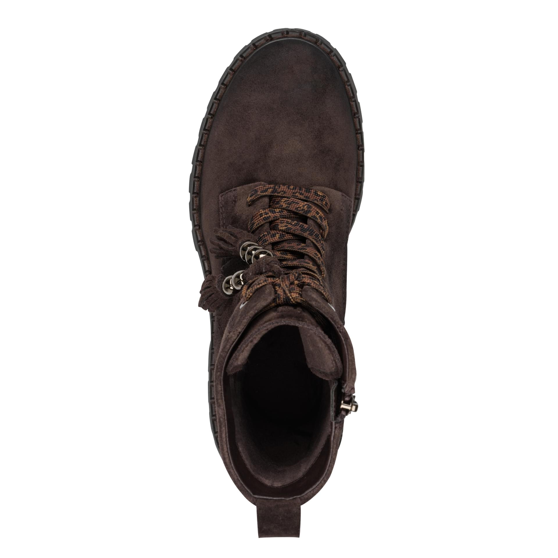 Tamaris Tavendra Bottines cuir in Mocca, vue de dessus (SKU 1-25284-47--304)