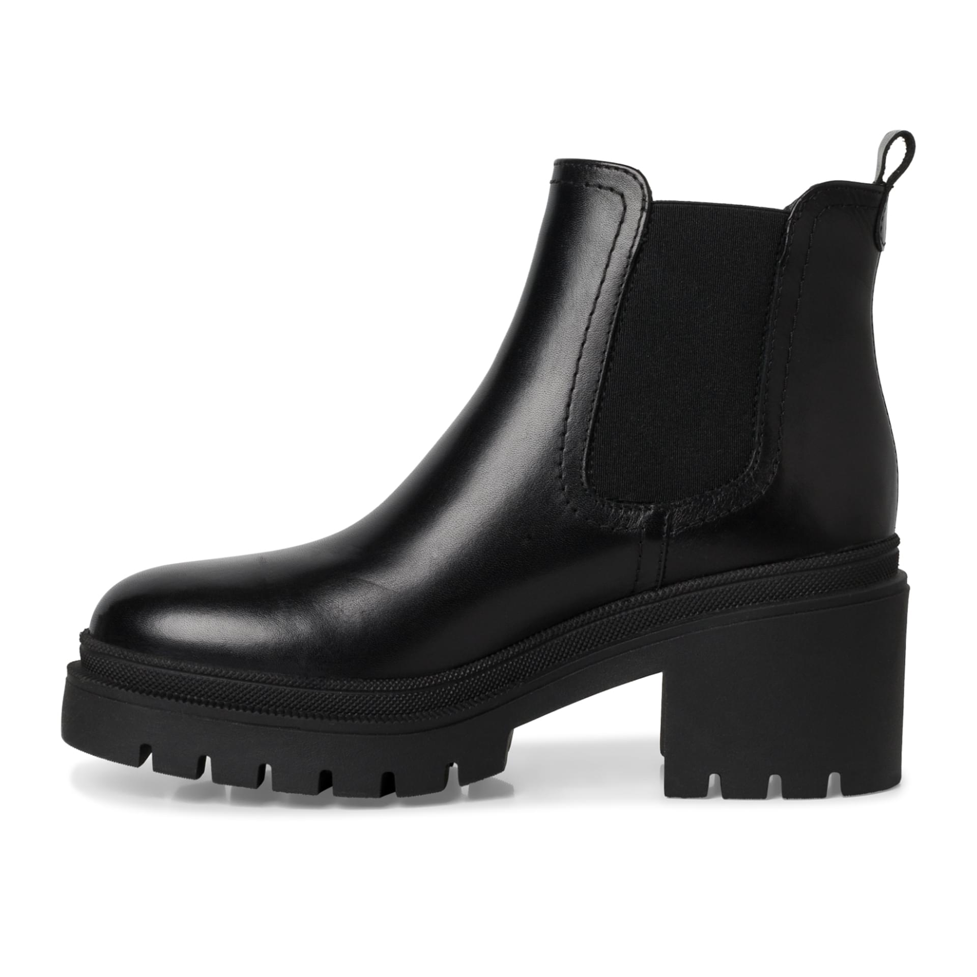 Tamaris Telsa Chelsea Boots 1-25459-41 in Black Leather