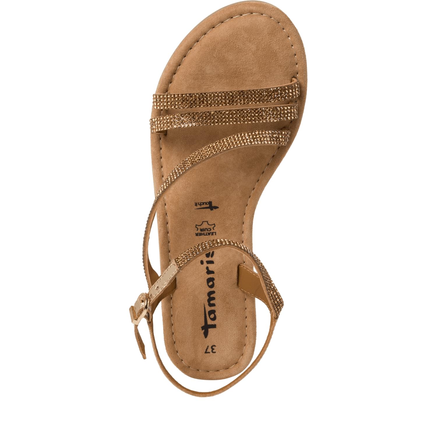 Tamaris Tofa Sandals 1-28113-42 in Gold Glam