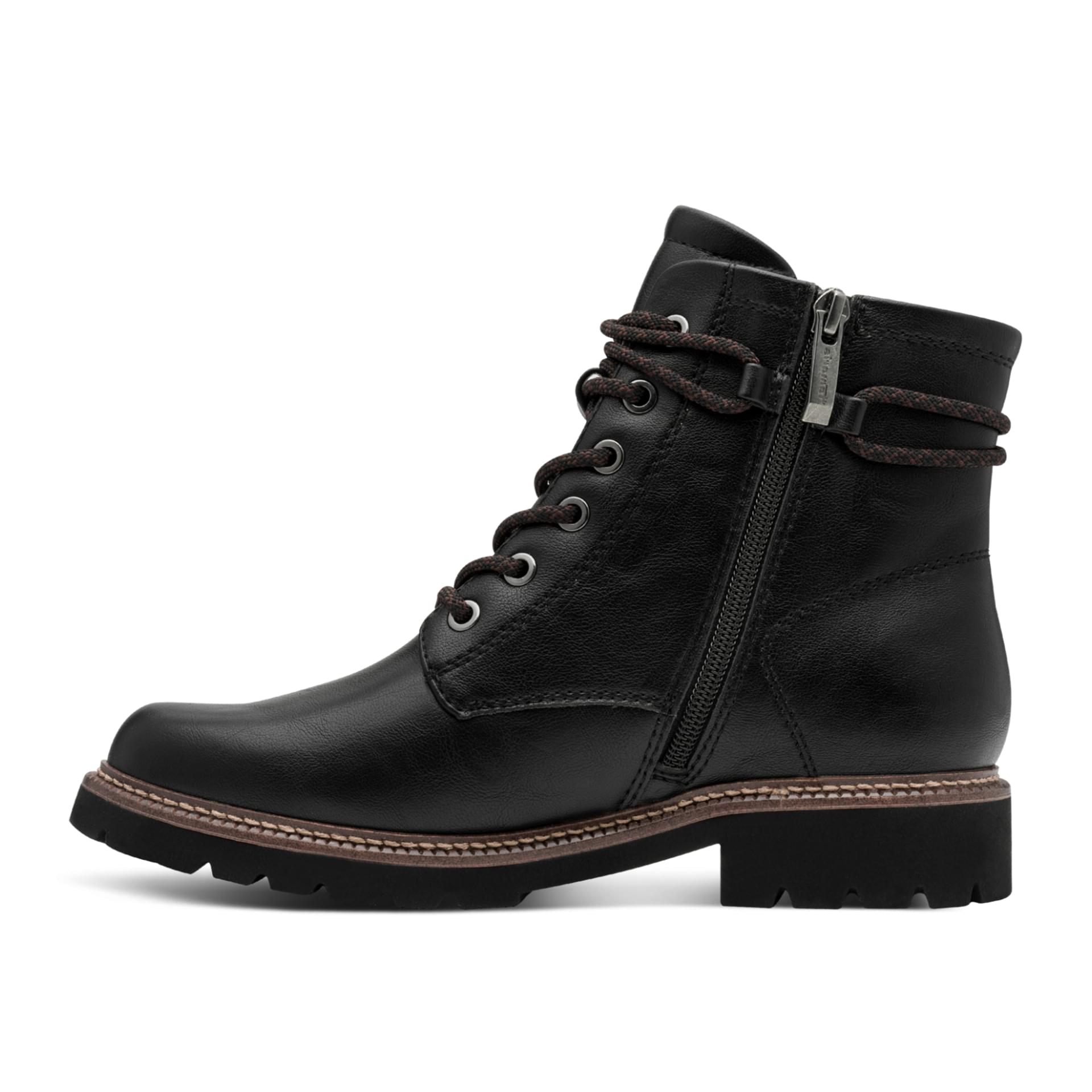 Tamaris Tulsa Enkellaarsjes in Black, binnenzijde (SKU 1-25262-45--001)