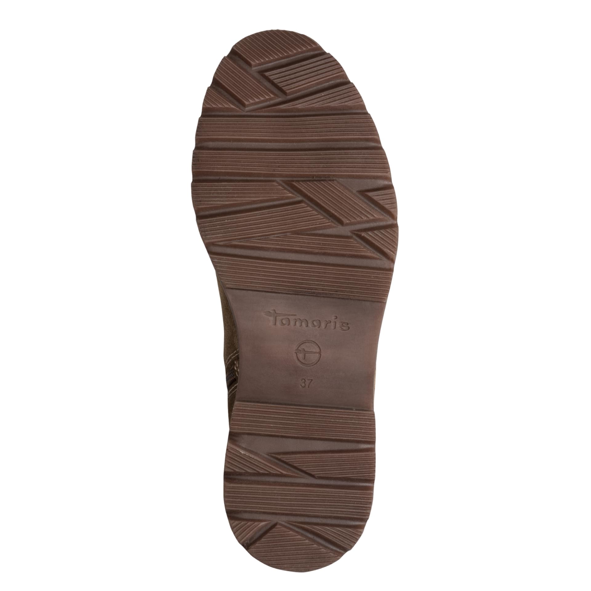 Tamaris Tulsa Bottines cuir in Camel, vue de dessus (SKU 1-25410-47--310)