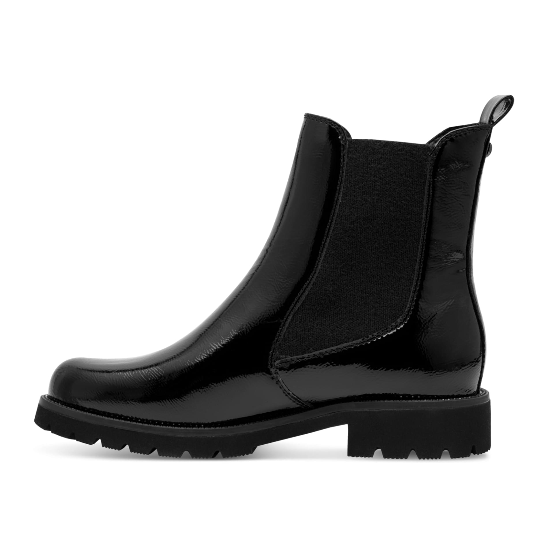 Tamaris Tulsa Chelsea Boots 1-25483-45 in Black Patent
