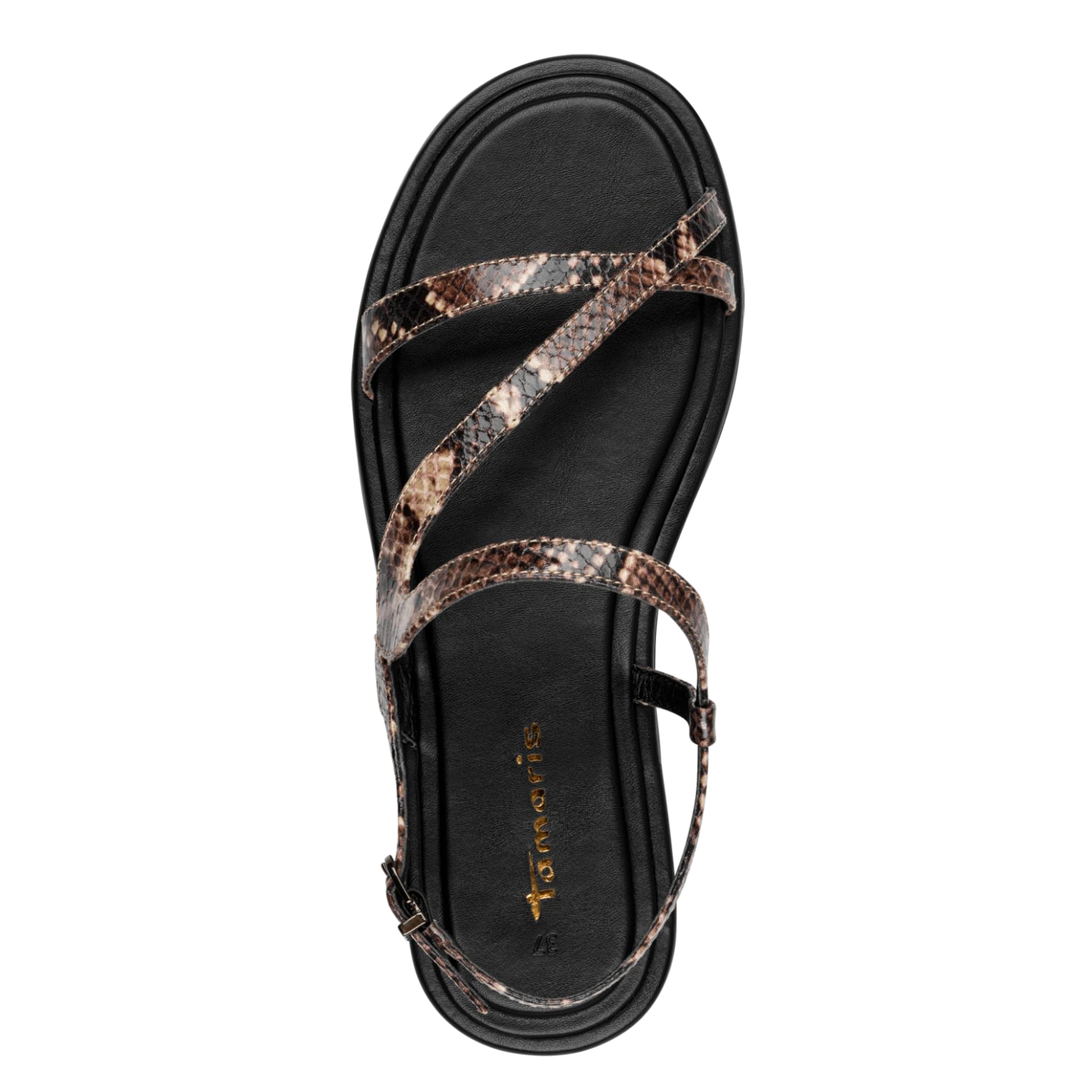 Tamaris Viella Sandals 1-28124-46 in Brown Snake