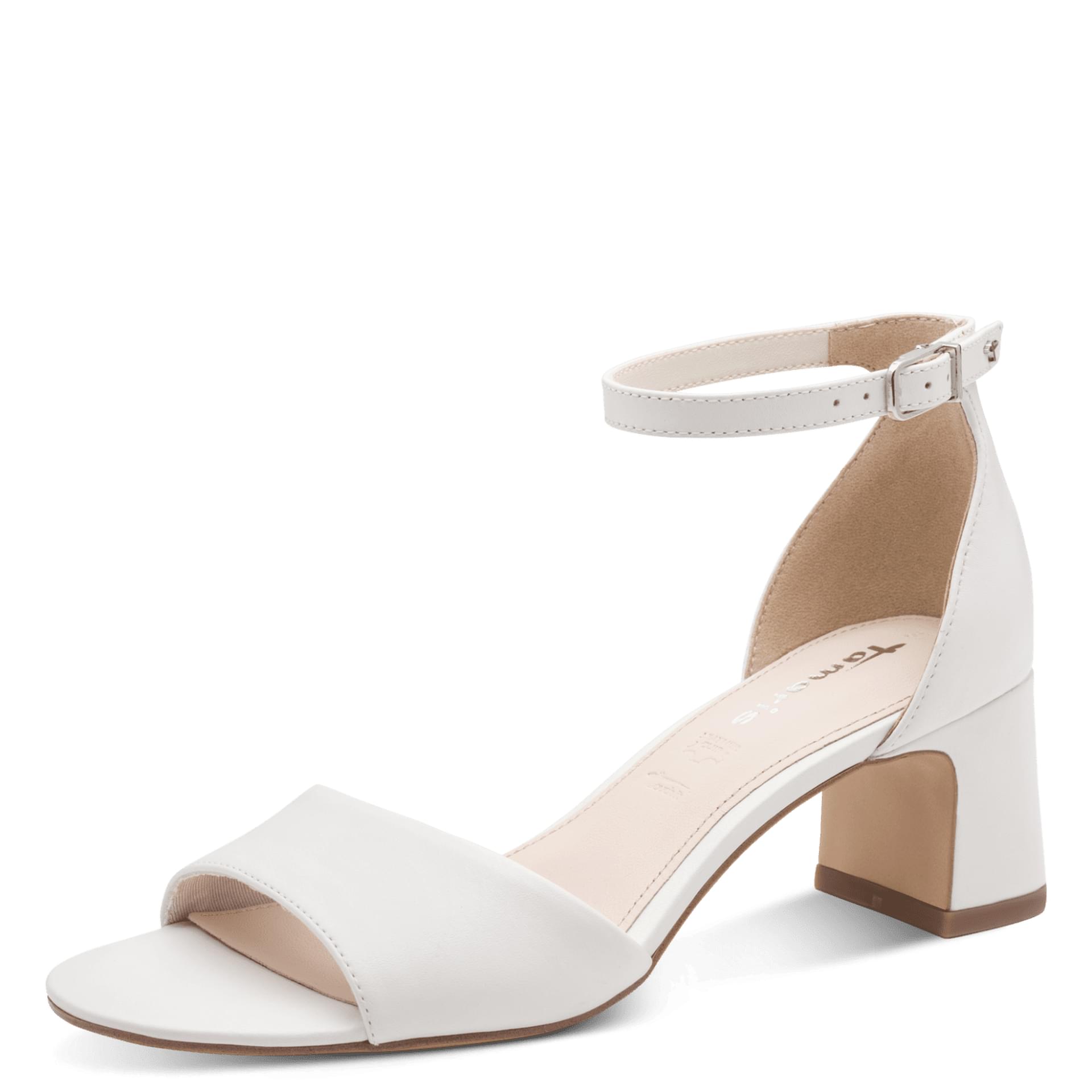 Tamaris Whitnee Sandalen 1-28347-46 in White Leather