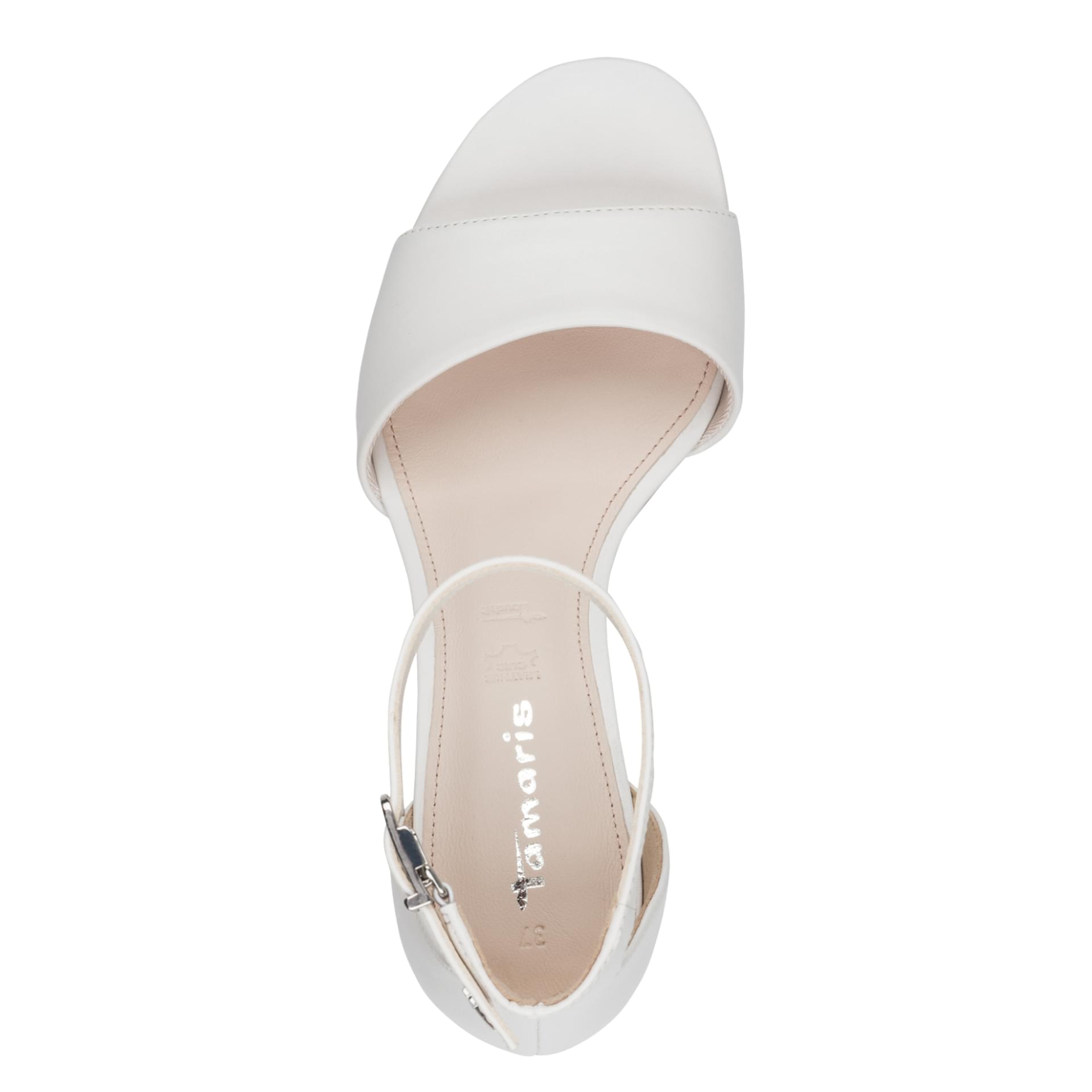 Tamaris Whitnee Sandalen 1-28347-46 in White Leather