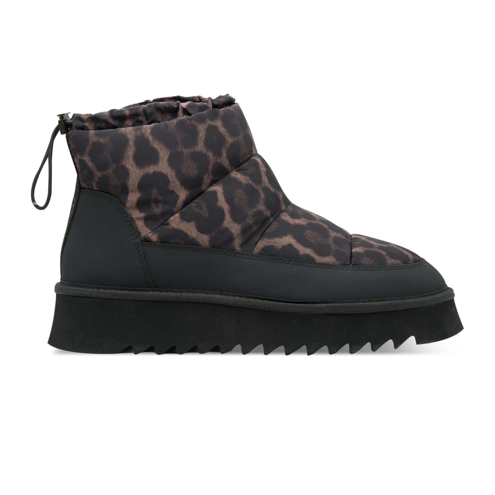 Tamaris Zamora Enkellaarsjes 1-26810-45 in Black/Leopard