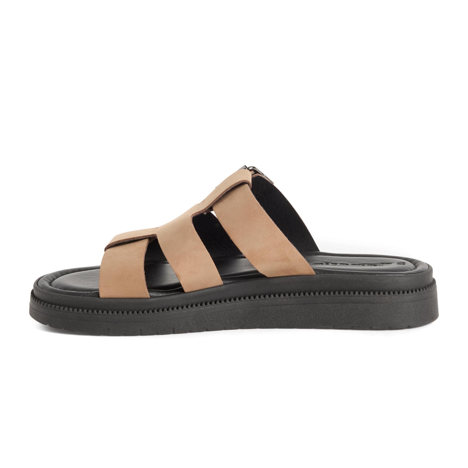 Tamaris Zava Slippers leer in Taupe Nubuc, binnenzijde (SKU 1-27102-46--353)