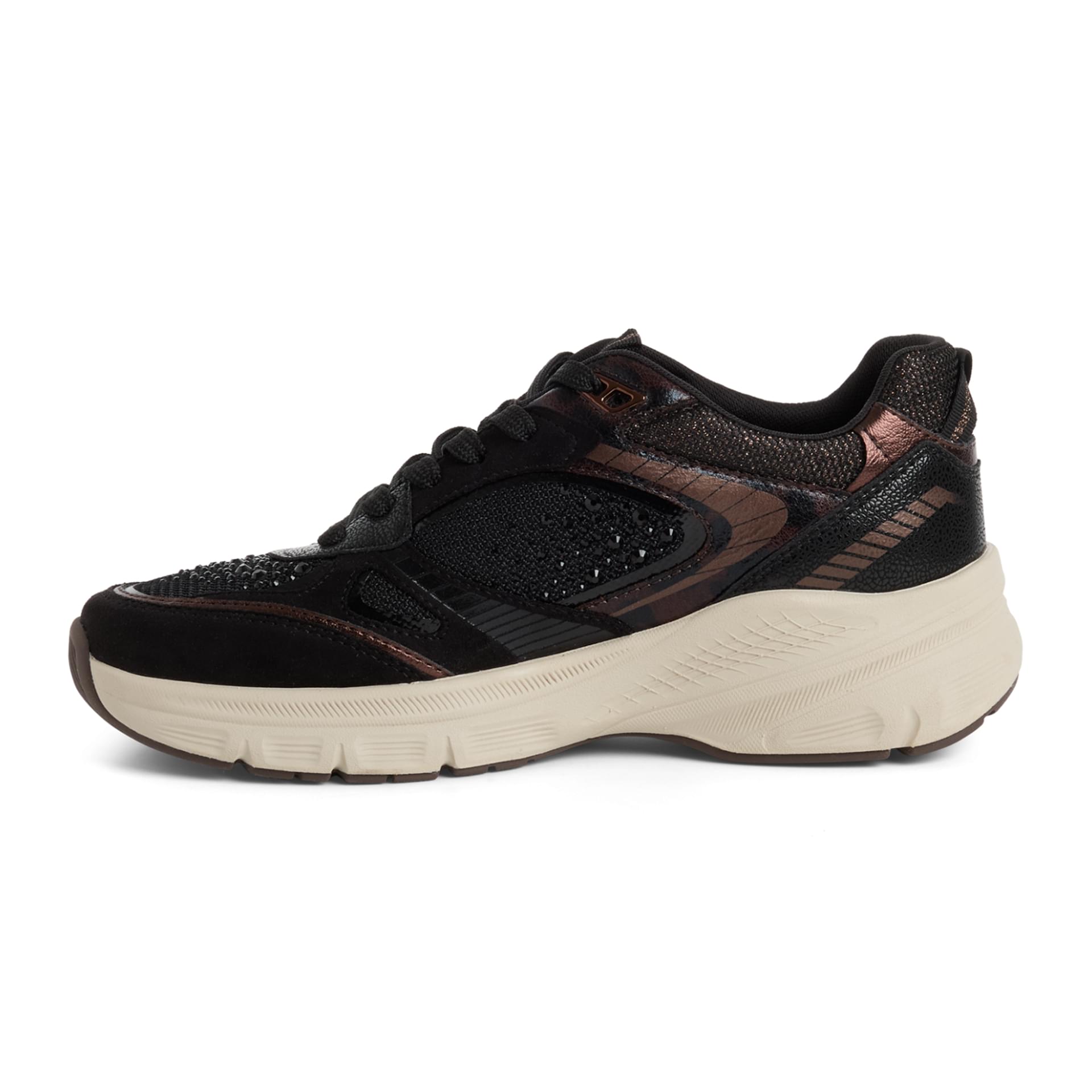 Tamaris Zera Sneakers in Black Glam, inner side (SKU 1-23799-47--043)