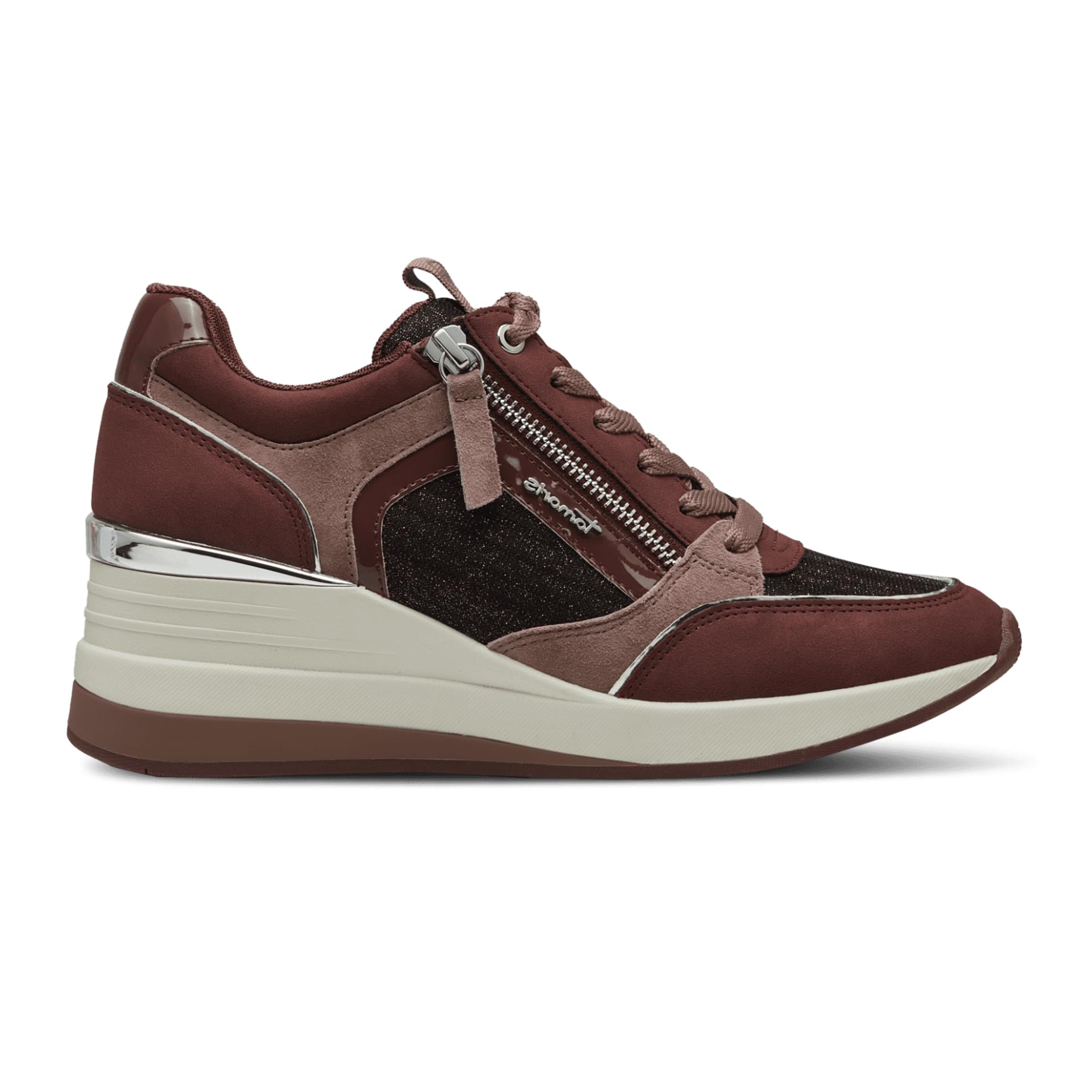 Tamaris Zoe Sneakers 1-23703-41 in Bordeaux Comb