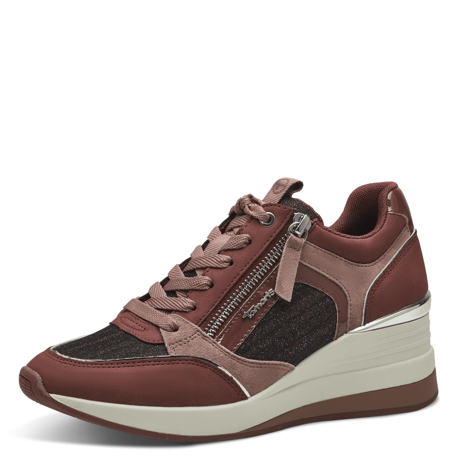 Tamaris Zoe Sneakers 1-23703-41 in Bordeaux Comb