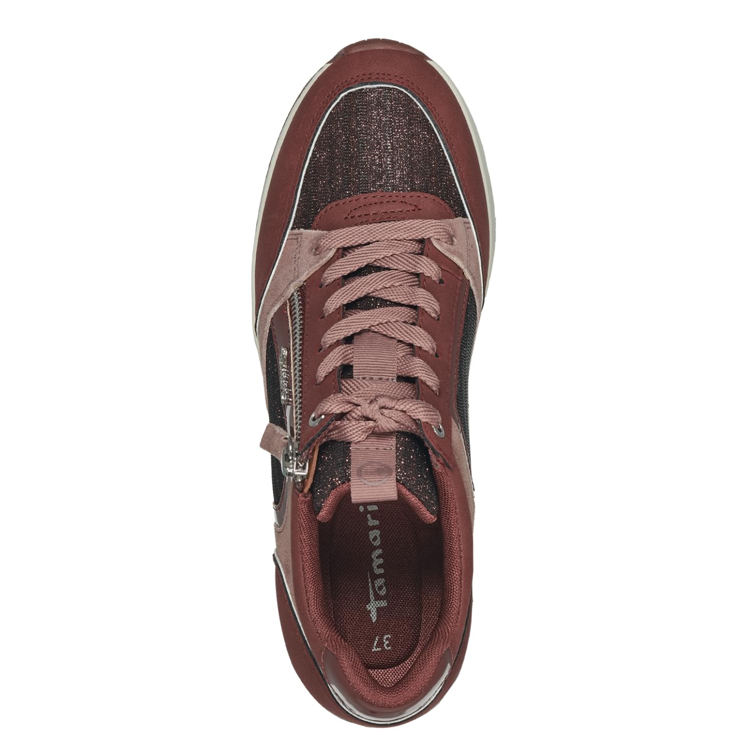 Tamaris Zoe Sneakers 1-23703-41 in Bordeaux Comb