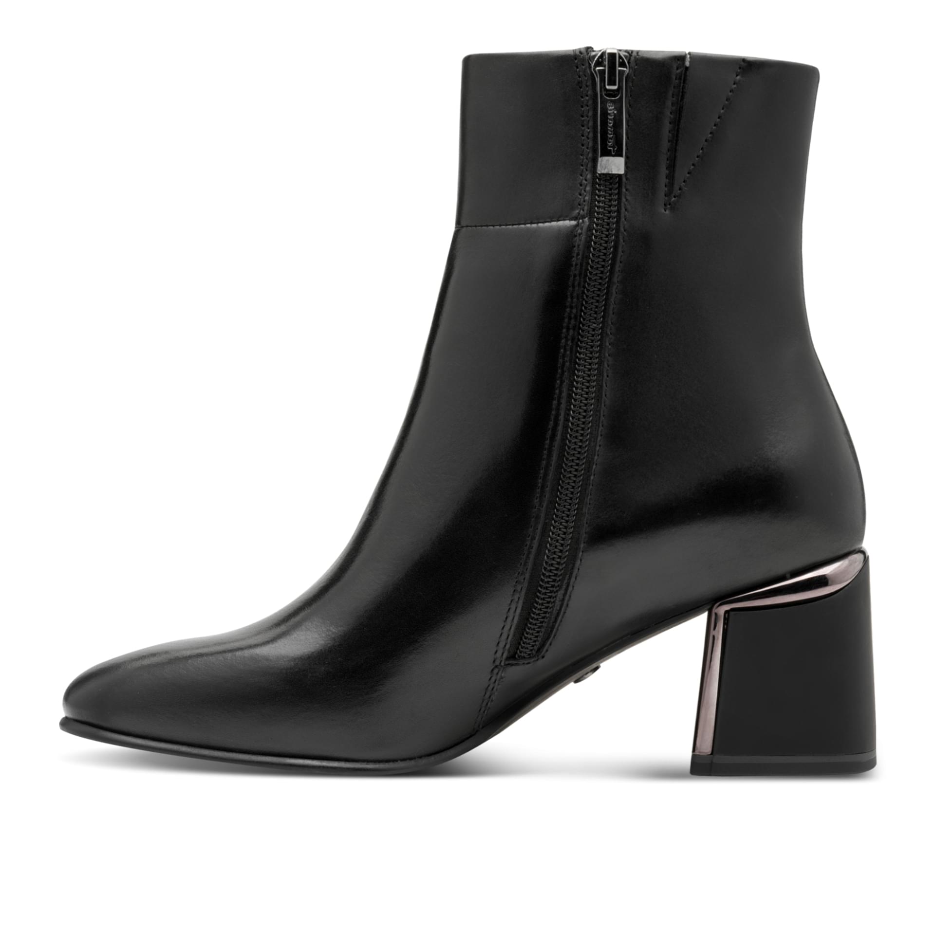 Tamaris Zoi Ankle Boots 1-25341-45 in Black Leather