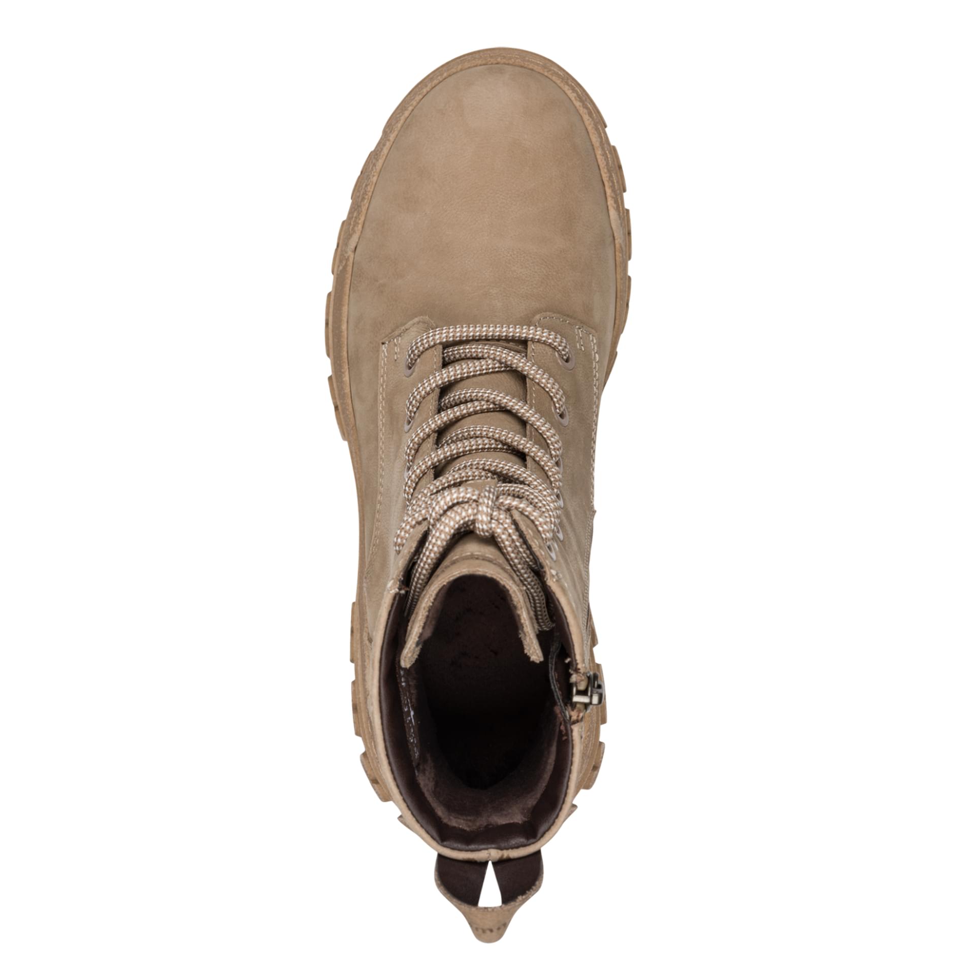 Tamaris Zorielle Bottines cuir in Taupe, vue de dessus (SKU 1-25212-47--341)
